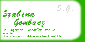 szabina gombocz business card